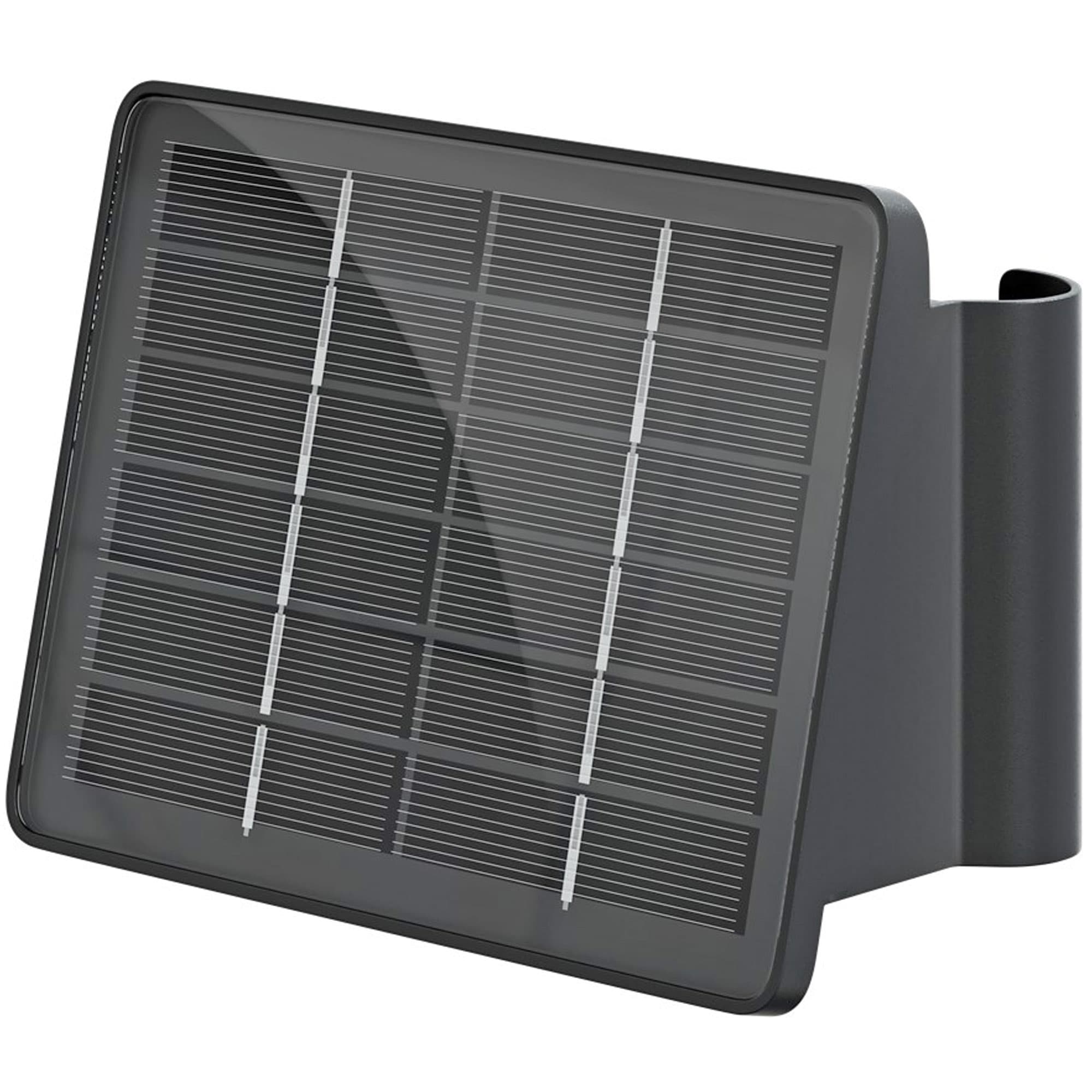 Applique solaire LED avec 2 LED blanches, Quadros, noir, l'applique murale de la maison