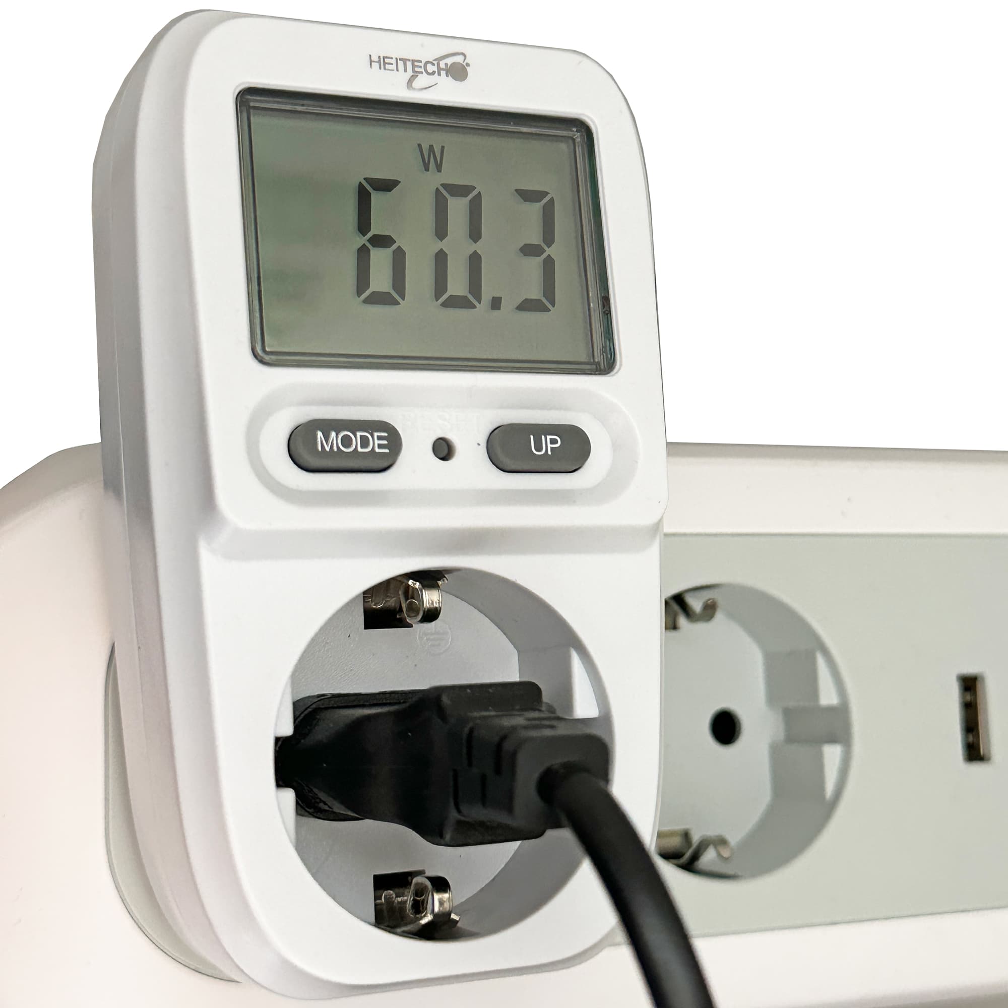 Appareil numérique de mesure des coûts énergétiques via la prise - ATTENTION PRISE DE TYPE F